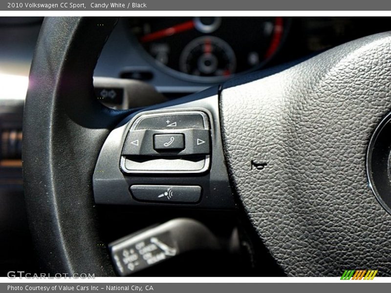 Candy White / Black 2010 Volkswagen CC Sport