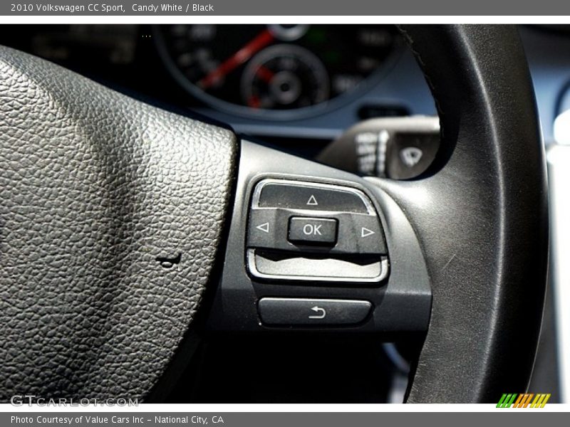 Candy White / Black 2010 Volkswagen CC Sport