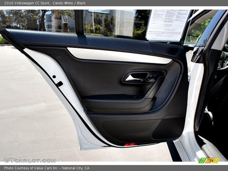 Candy White / Black 2010 Volkswagen CC Sport