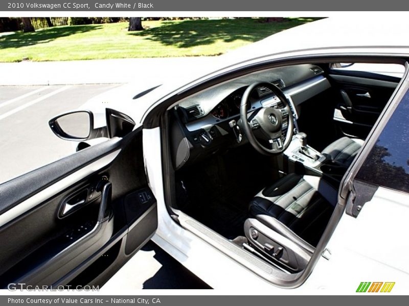 Candy White / Black 2010 Volkswagen CC Sport
