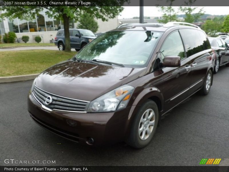 Chestnut Metallic / Beige 2007 Nissan Quest 3.5 S