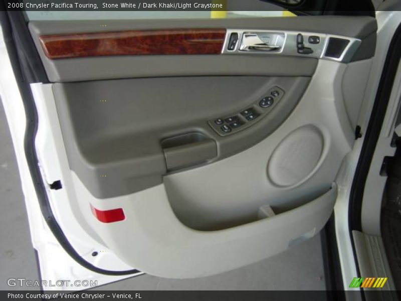 Stone White / Dark Khaki/Light Graystone 2008 Chrysler Pacifica Touring
