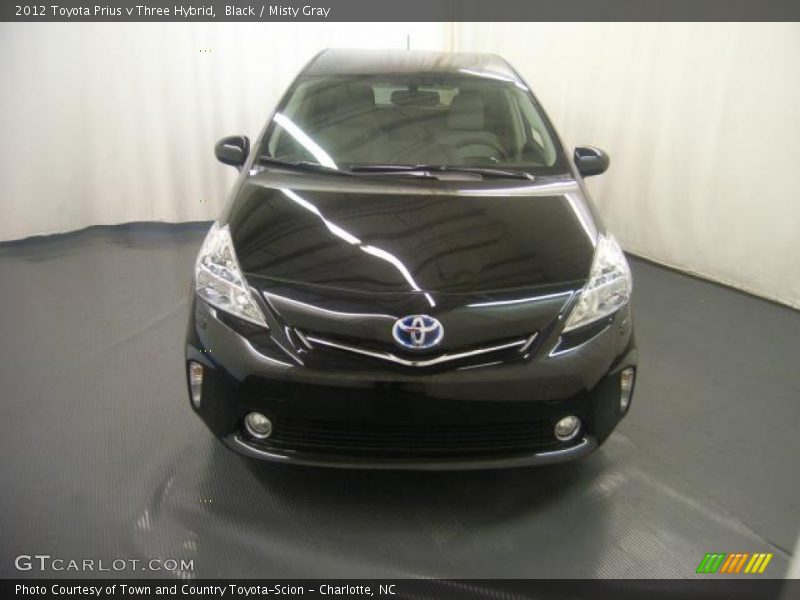 Black / Misty Gray 2012 Toyota Prius v Three Hybrid