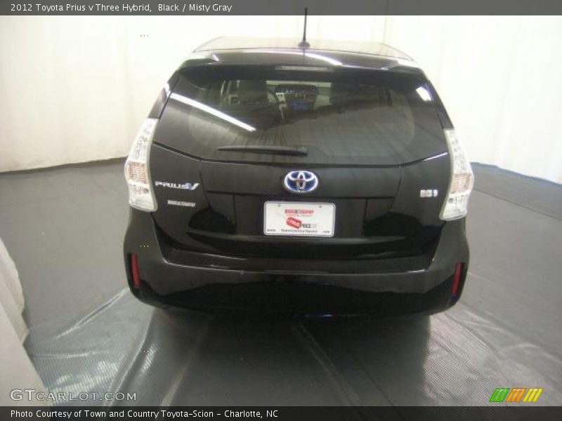 Black / Misty Gray 2012 Toyota Prius v Three Hybrid