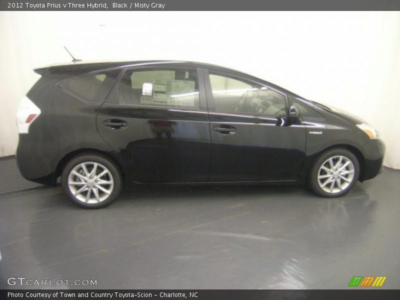 Black / Misty Gray 2012 Toyota Prius v Three Hybrid