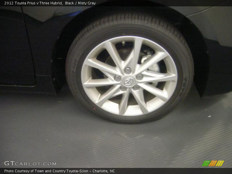 Black / Misty Gray 2012 Toyota Prius v Three Hybrid