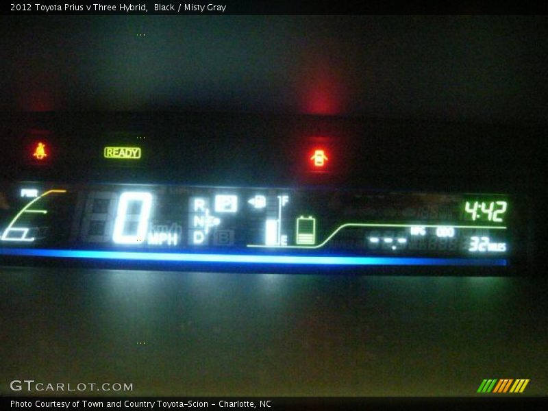 Black / Misty Gray 2012 Toyota Prius v Three Hybrid