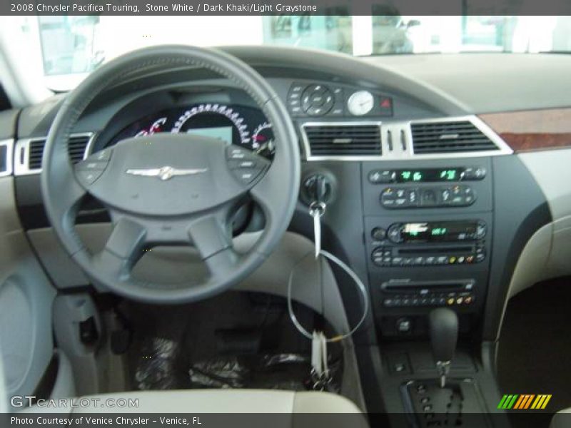 Stone White / Dark Khaki/Light Graystone 2008 Chrysler Pacifica Touring