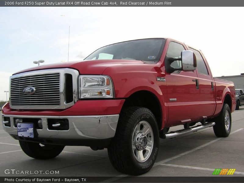 Red Clearcoat / Medium Flint 2006 Ford F250 Super Duty Lariat FX4 Off Road Crew Cab 4x4