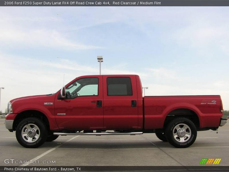 Red Clearcoat / Medium Flint 2006 Ford F250 Super Duty Lariat FX4 Off Road Crew Cab 4x4