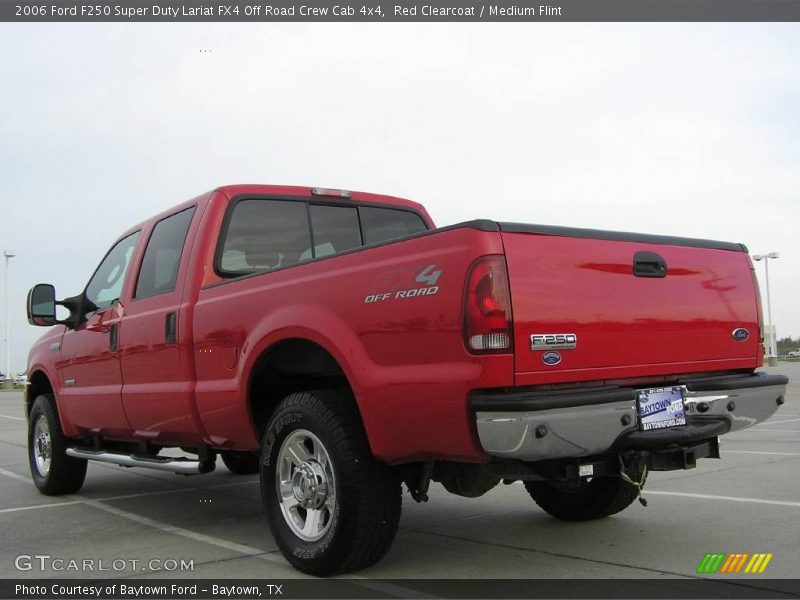 Red Clearcoat / Medium Flint 2006 Ford F250 Super Duty Lariat FX4 Off Road Crew Cab 4x4