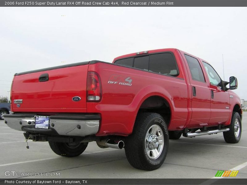 Red Clearcoat / Medium Flint 2006 Ford F250 Super Duty Lariat FX4 Off Road Crew Cab 4x4