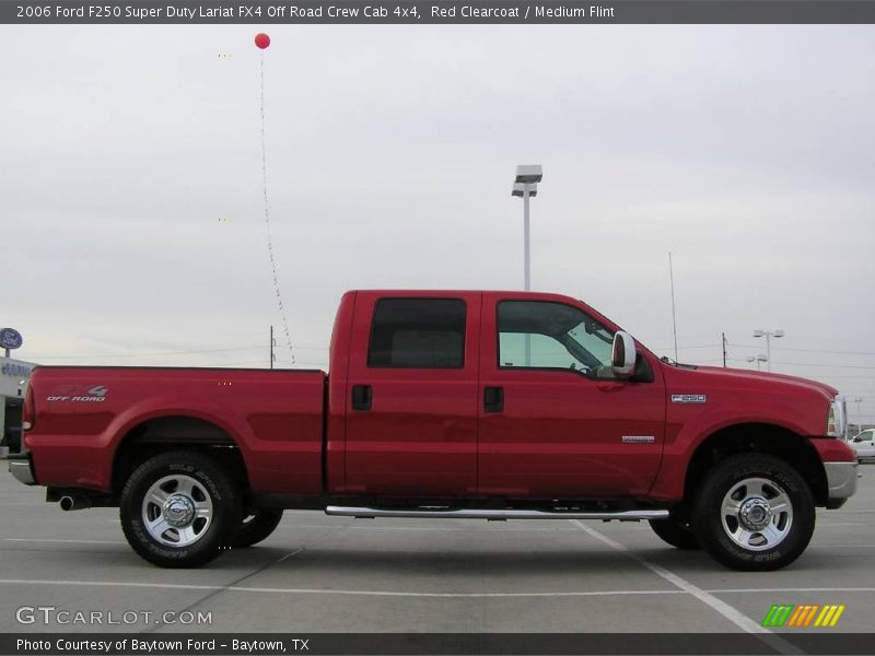 Red Clearcoat / Medium Flint 2006 Ford F250 Super Duty Lariat FX4 Off Road Crew Cab 4x4