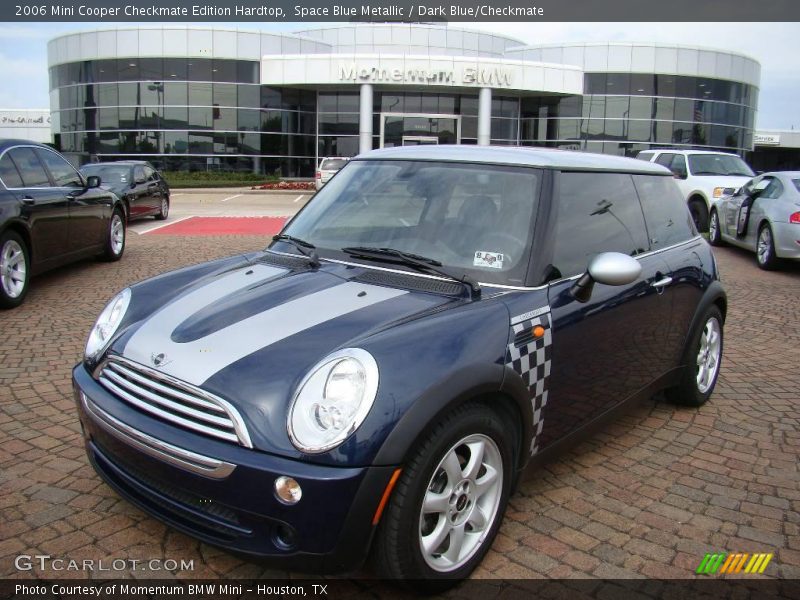 Space Blue Metallic / Dark Blue/Checkmate 2006 Mini Cooper Checkmate Edition Hardtop