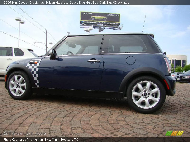 Space Blue Metallic / Dark Blue/Checkmate 2006 Mini Cooper Checkmate Edition Hardtop