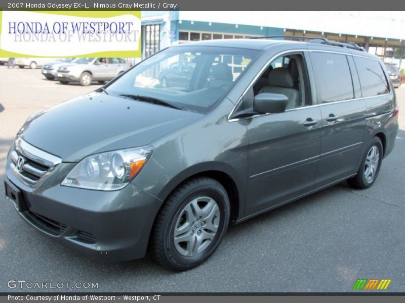 Nimbus Gray Metallic / Gray 2007 Honda Odyssey EX-L