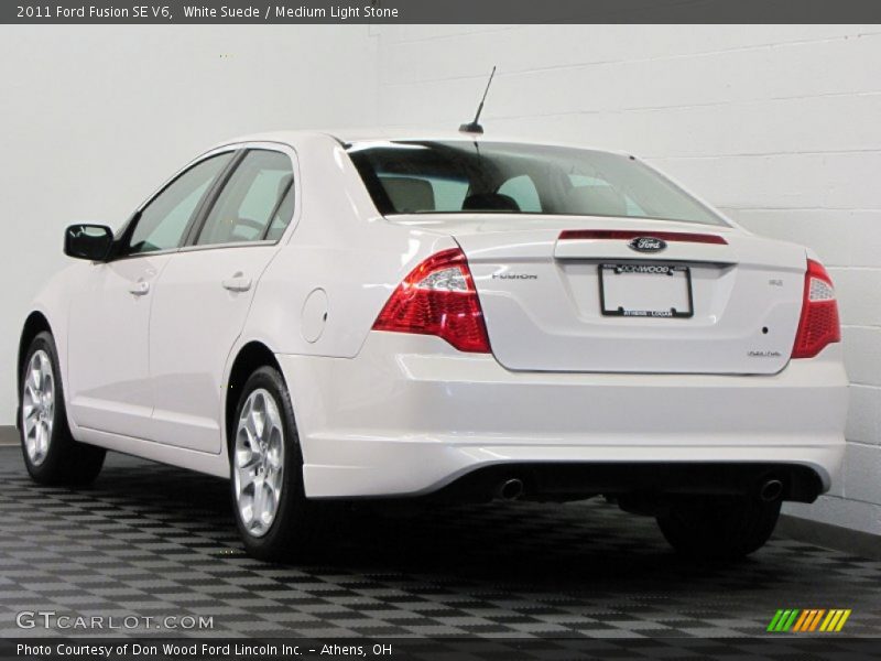 White Suede / Medium Light Stone 2011 Ford Fusion SE V6