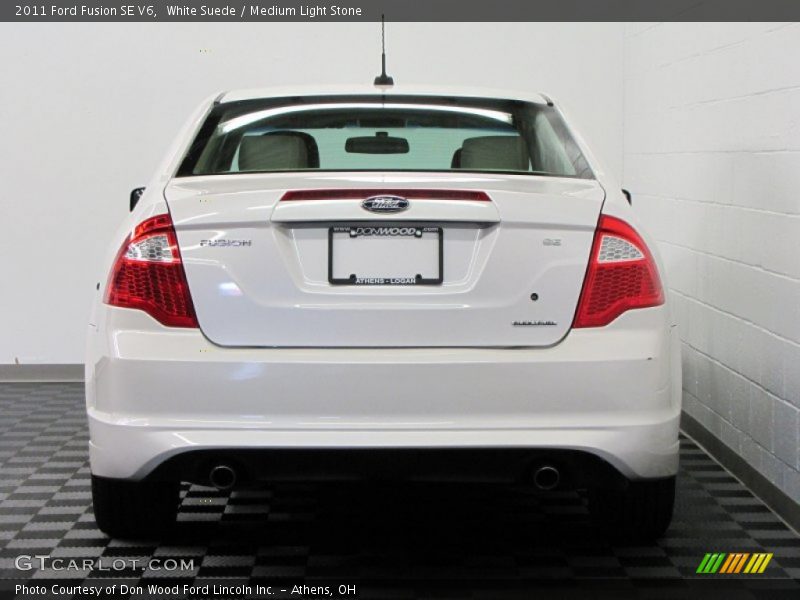 White Suede / Medium Light Stone 2011 Ford Fusion SE V6