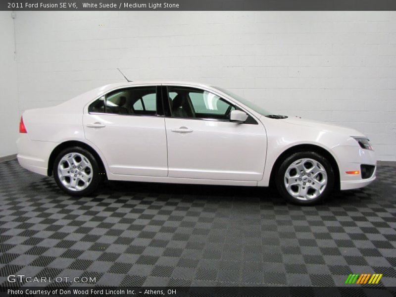 White Suede / Medium Light Stone 2011 Ford Fusion SE V6