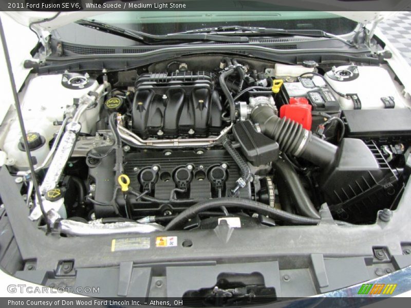 White Suede / Medium Light Stone 2011 Ford Fusion SE V6