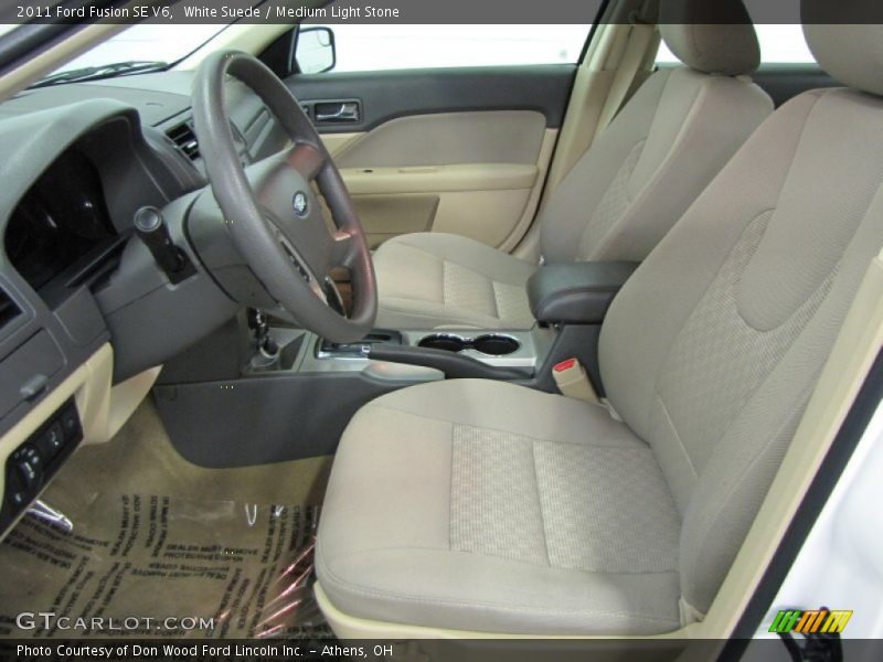 White Suede / Medium Light Stone 2011 Ford Fusion SE V6