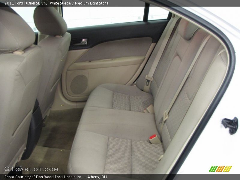 White Suede / Medium Light Stone 2011 Ford Fusion SE V6