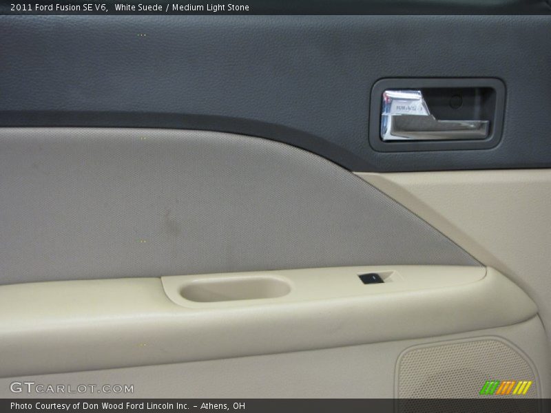 White Suede / Medium Light Stone 2011 Ford Fusion SE V6