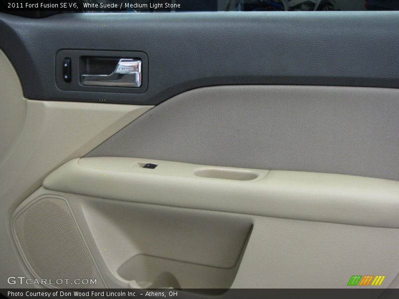 White Suede / Medium Light Stone 2011 Ford Fusion SE V6