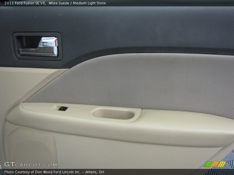 White Suede / Medium Light Stone 2011 Ford Fusion SE V6