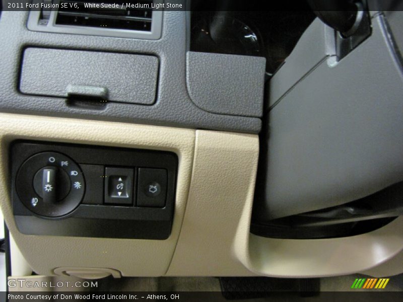 White Suede / Medium Light Stone 2011 Ford Fusion SE V6