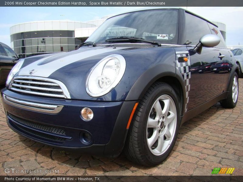 Space Blue Metallic / Dark Blue/Checkmate 2006 Mini Cooper Checkmate Edition Hardtop