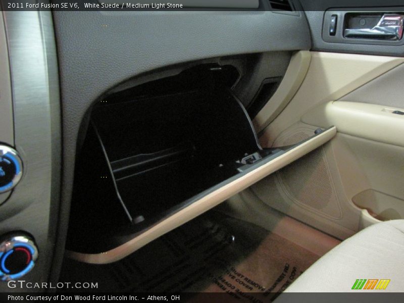 White Suede / Medium Light Stone 2011 Ford Fusion SE V6
