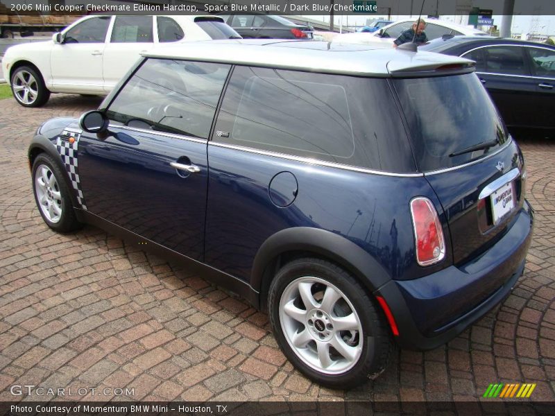 Space Blue Metallic / Dark Blue/Checkmate 2006 Mini Cooper Checkmate Edition Hardtop