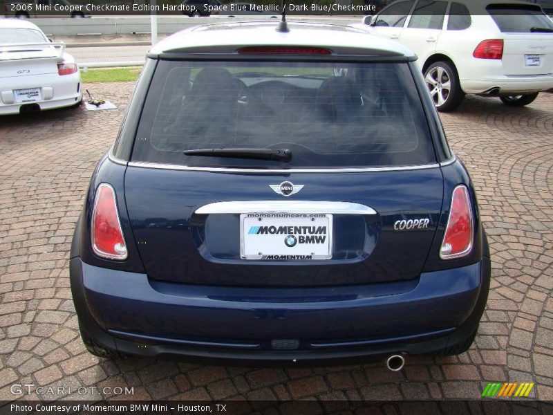 Space Blue Metallic / Dark Blue/Checkmate 2006 Mini Cooper Checkmate Edition Hardtop