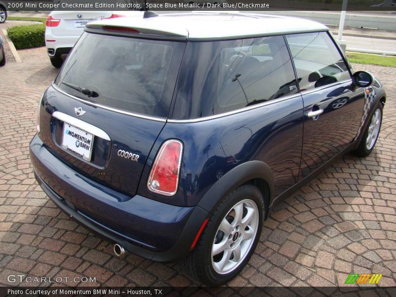 Space Blue Metallic / Dark Blue/Checkmate 2006 Mini Cooper Checkmate Edition Hardtop