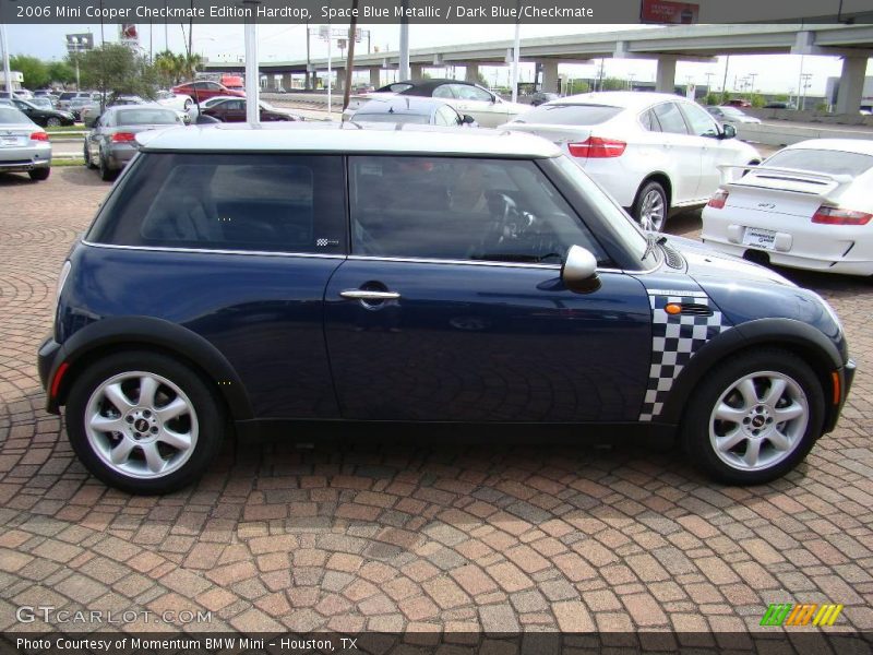 Space Blue Metallic / Dark Blue/Checkmate 2006 Mini Cooper Checkmate Edition Hardtop
