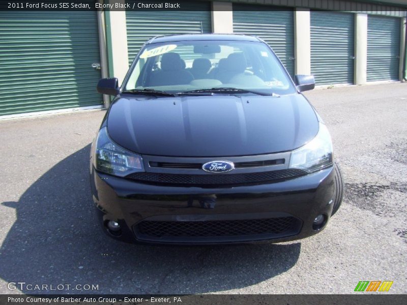 Ebony Black / Charcoal Black 2011 Ford Focus SES Sedan