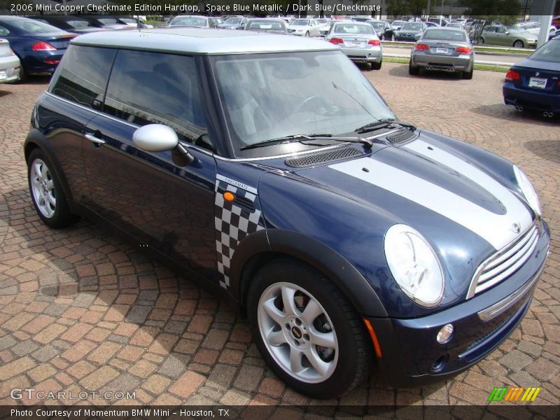 Space Blue Metallic / Dark Blue/Checkmate 2006 Mini Cooper Checkmate Edition Hardtop