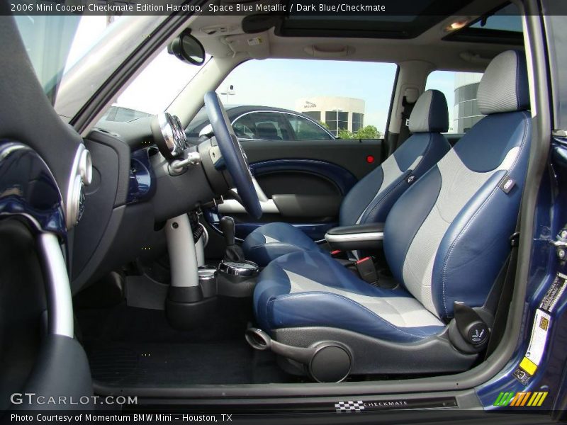 Space Blue Metallic / Dark Blue/Checkmate 2006 Mini Cooper Checkmate Edition Hardtop