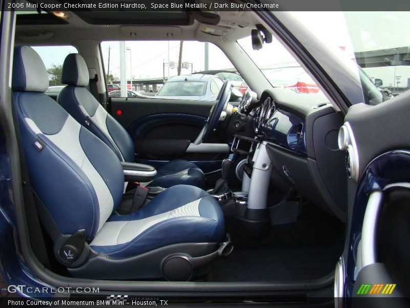 Space Blue Metallic / Dark Blue/Checkmate 2006 Mini Cooper Checkmate Edition Hardtop