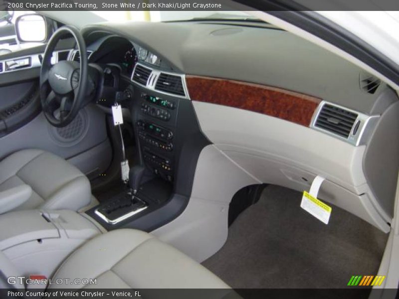 Stone White / Dark Khaki/Light Graystone 2008 Chrysler Pacifica Touring