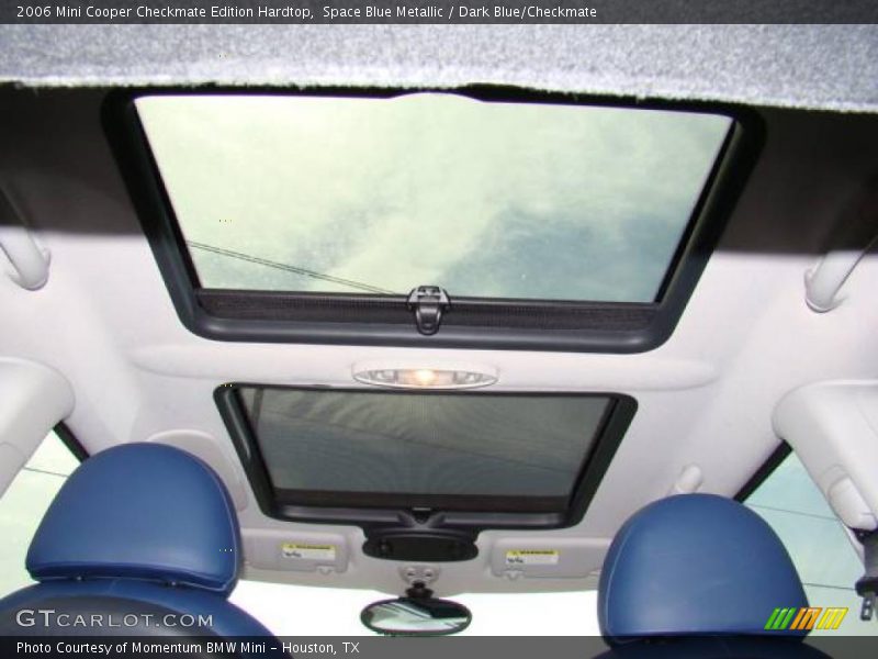 Space Blue Metallic / Dark Blue/Checkmate 2006 Mini Cooper Checkmate Edition Hardtop