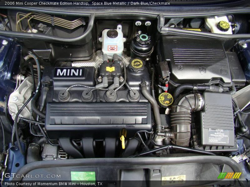 Space Blue Metallic / Dark Blue/Checkmate 2006 Mini Cooper Checkmate Edition Hardtop
