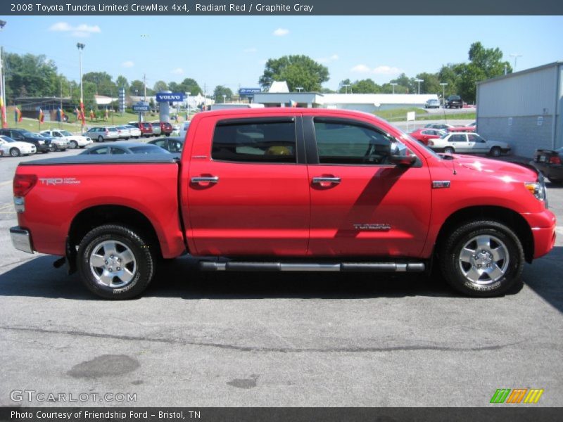 Radiant Red / Graphite Gray 2008 Toyota Tundra Limited CrewMax 4x4