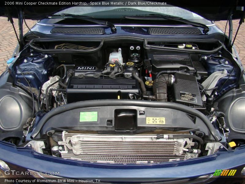 Space Blue Metallic / Dark Blue/Checkmate 2006 Mini Cooper Checkmate Edition Hardtop