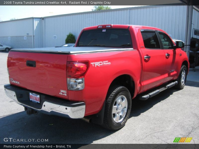 Radiant Red / Graphite Gray 2008 Toyota Tundra Limited CrewMax 4x4
