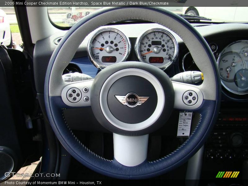 Space Blue Metallic / Dark Blue/Checkmate 2006 Mini Cooper Checkmate Edition Hardtop