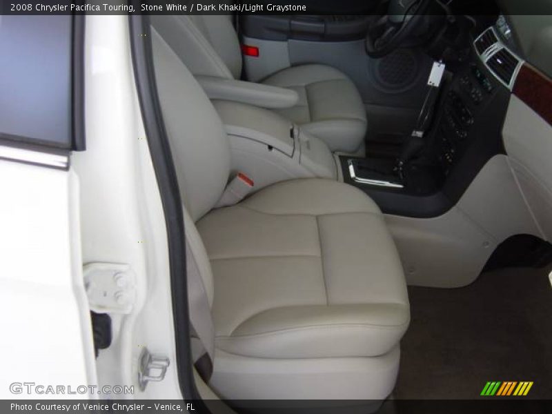 Stone White / Dark Khaki/Light Graystone 2008 Chrysler Pacifica Touring