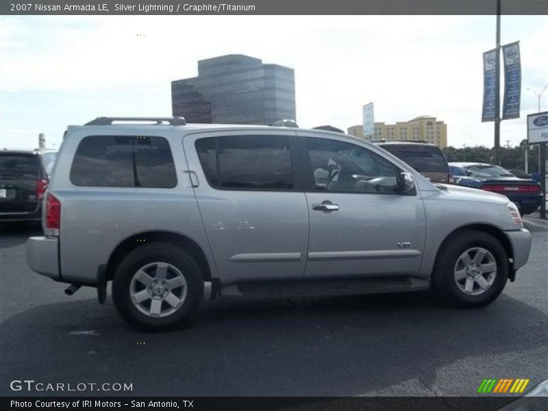 Silver Lightning / Graphite/Titanium 2007 Nissan Armada LE