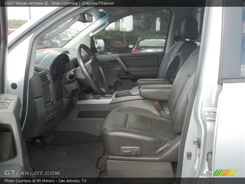 Silver Lightning / Graphite/Titanium 2007 Nissan Armada LE